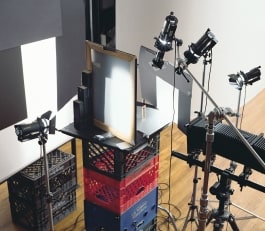 table top product photography with classic dedolight dlh4 lights and imaging adapters 