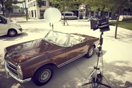 dedolight dlh400 light lighting vintage car for photography